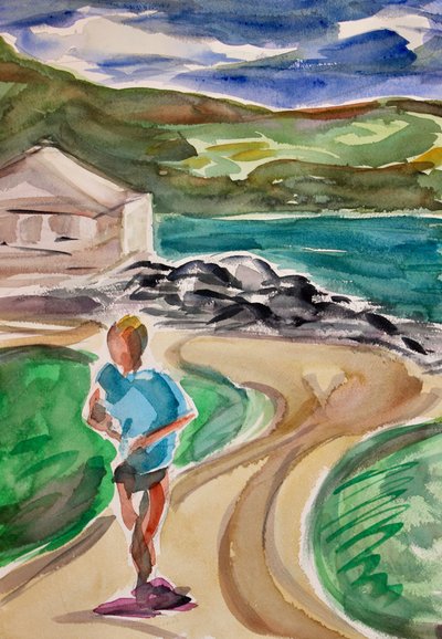Jogger, Tiburon, 2017 da Richard Fox