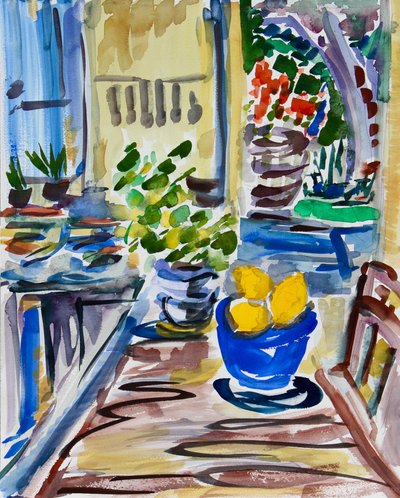 Limoni nella Ciotola Blu da Richard Fox