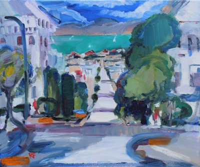 Pacific Heights verso la baia, 2019 da Richard Fox