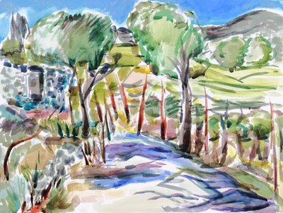 Due alberi nel parco statale di Jack London, 2017 da Richard Fox