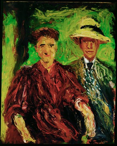 Coppia in un paesaggio (dipinto su tela) da Richard Gerstl