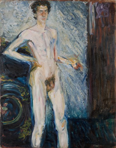Autoritratto nudo con tavolozza da Richard Gerstl