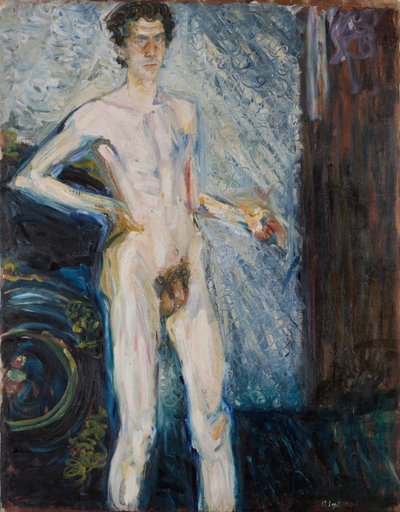 Autoritratto nudo con tavolozza, 1908 da Richard Gerstl