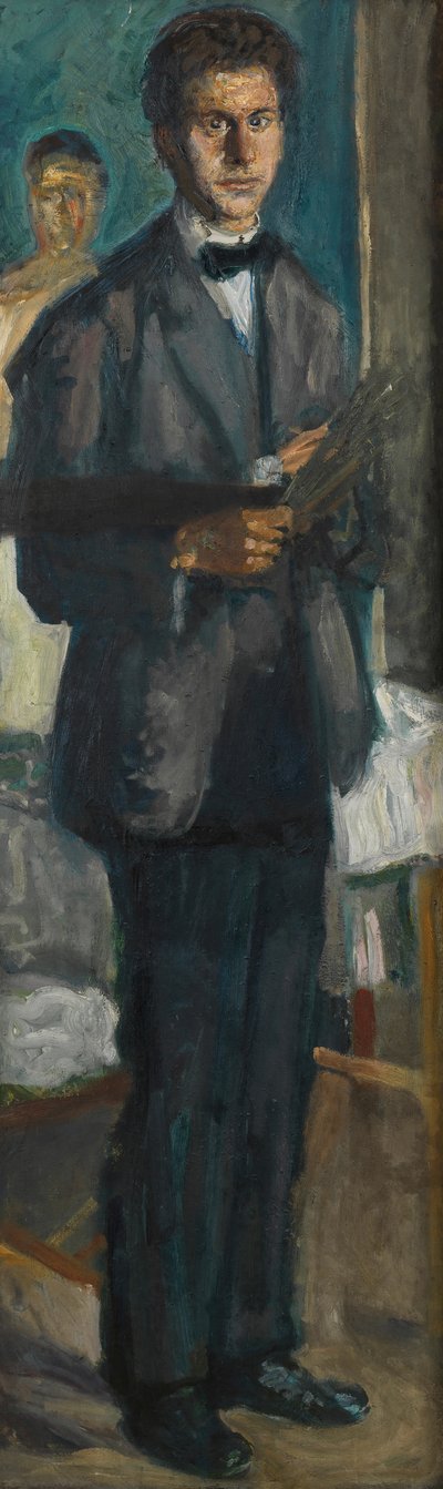 Autoritratto con una tavolozza, 1906-1907 da Richard Gerstl