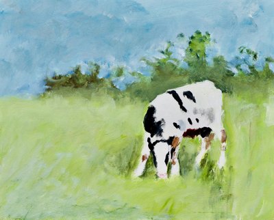 Mucca al pascolo in tranquillità da Richard Gombar