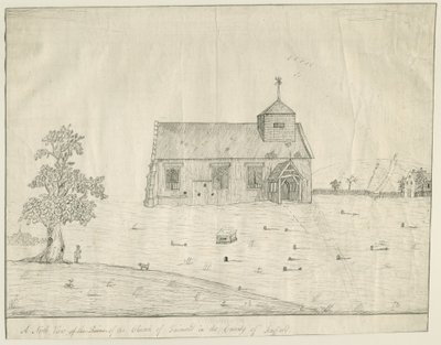 Farewell Church: disegno a penna, nd [?fine XVIII sec] (disegno) da Richard Greene