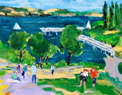 Molo della spiaggia del paradiso, Tiburon, California da Richard H. Fox