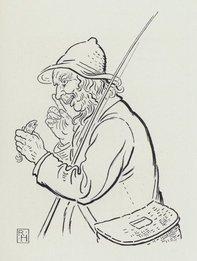 Il pescatore e il pesciolino (incisione) da Richard Heighway