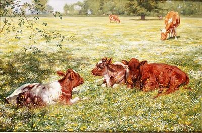 Vitelli in primavera da Richard Henry Brock
