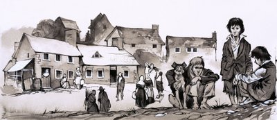 Un uomo perseguitato dalla povertà: Richard Cobden (gouache su carta) da Richard Hook
