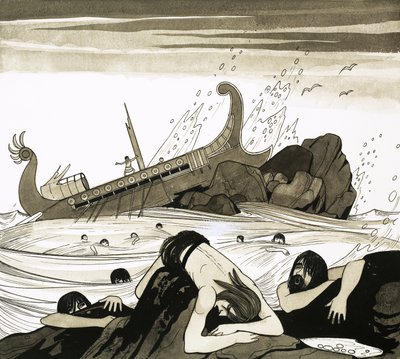 Una galea romana che portava San Paolo a Roma si schianta sugli scogli al largo di Malta da Richard Hook
