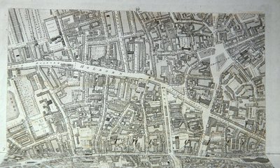 Piano della città di Londra, pubblicato nel 1813 da Richard Horwood