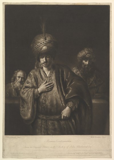 La condanna di Aman, 1740-75 da Richard Houston