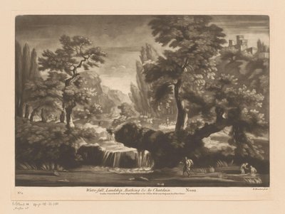 Paesaggio con cascata da Richard Houston