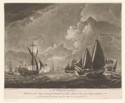 Flotta in un mare agitato da Richard Houston