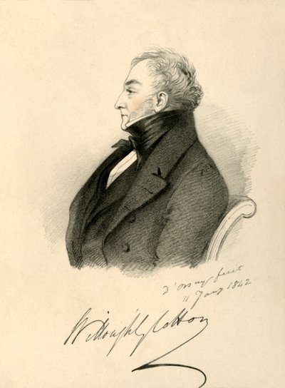 Sir Willoughby Cotton, 1842 da Richard James Lane