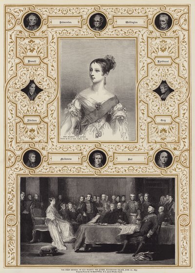 Il primo consiglio di Sua Maestà la Regina, Kensington Palace, 20 giugno 1837 da Richard James Lane