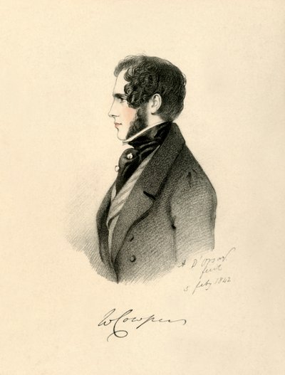 William Cowper, 1842 da Richard James Lane