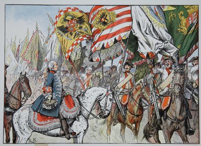 Nella giubilo della vittoria, Hohenfriedberg, 4 giugno 1745 da Richard Knoetel