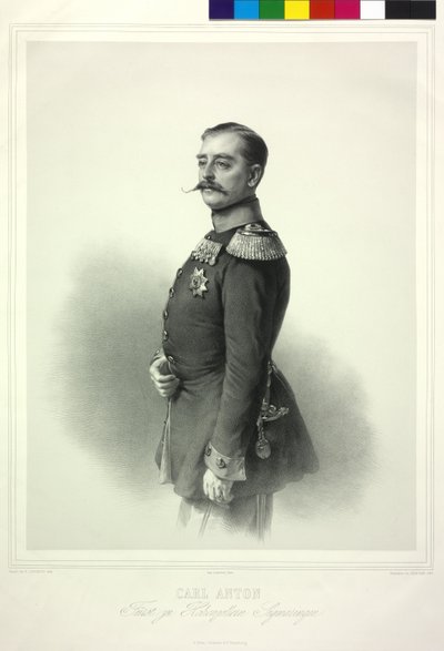Carl Anton Principe di Casa di Hohenzollern Sigmaringen da Richard Lauchert