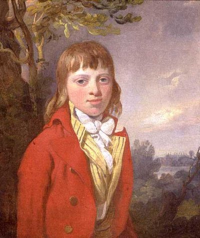 Ritratto di John Vernon di Wherstead Hall, con la cappella del Eton College sullo sfondo da Richard Livesay