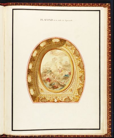 Plafond della sala di spettacolo, da Recueil des plans du Petit Trianon di Richard Mique da Richard Mique