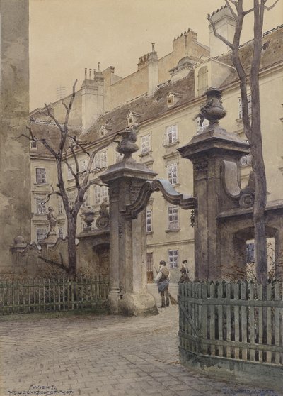 Il cortile di Heiligenkreuz a Vienna da Richard Moser