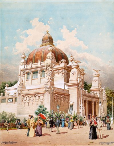 Esposizione Giubilare di Vienna 1898. Padiglione della Città di Vienna, 1898 da Richard Moser