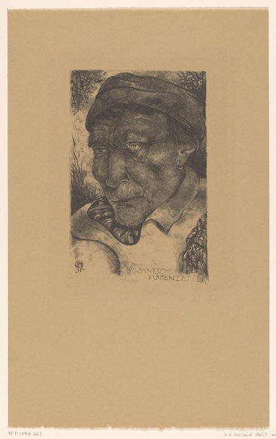 Pescatore di anguille brabantino da Richard Nicolaüs Roland Holst