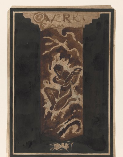 Primo progetto per la copertina del libro Over Kunst, II, di R.N. Roland Holst da Richard Nicolaüs Roland Holst