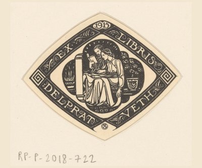 Ex libris di Delprat-Veth da Richard Nicolaüs Roland Holst