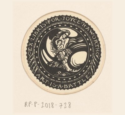 Ex libris di Joyce Haworth da Richard Nicolaüs Roland Holst