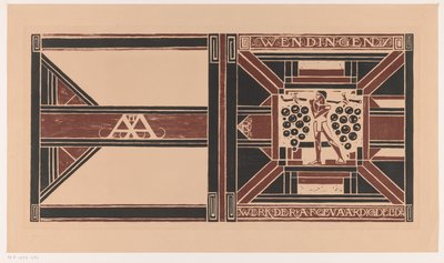 Progetto di copertina per: Wendingen, 1921 da Richard Nicolaüs Roland Holst