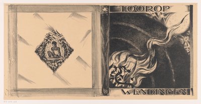 Progetto di copertina per: Wendingen, Tooropnummer, 1928 da Richard Nicolaüs Roland Holst