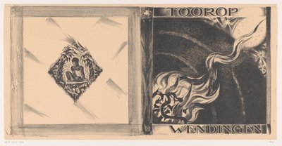 Progetto di copertina per: Wendingen, numero Toorop, 1928 da Richard Nicolaüs Roland Holst