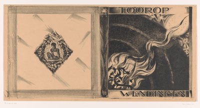 Progetto di copertina per: Wendingen, numero Toorop, 1928 da Richard Nicolaüs Roland Holst