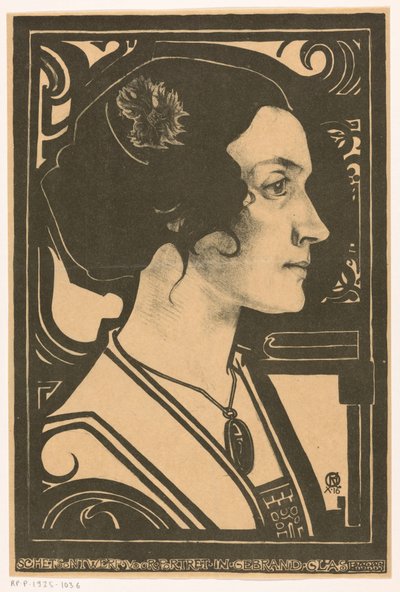 Ritratto di una donna sconosciuta da Richard Nicolaüs Roland Holst