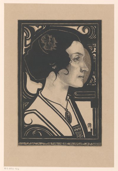 Ritratto di una donna sconosciuta da Richard Nicolaüs Roland Holst
