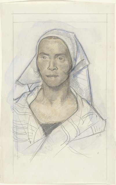 Ritratto di una donna con fazzoletto da Richard Nicolaüs Roland Holst