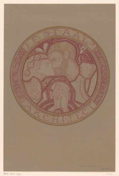 Stempelontwerp voor: J.F. Staal da Richard Nicolaüs Roland Holst