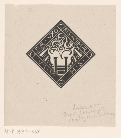 Vignetta in memoria di Mary Vincentia Huizinga-Schorer da Richard Nicolaüs Roland Holst
