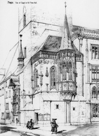 La cappella nel vecchio municipio, Praga, Repubblica Ceca da Richard Norman Shaw