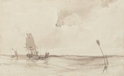 Un paesaggio marino da Richard Parkes Bonington