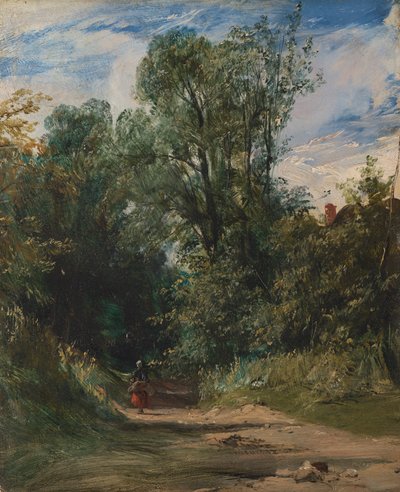 Un sentiero boscoso da Richard Parkes Bonington