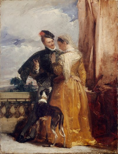 Amy Robsart e il conte di Leicester da Richard Parkes Bonington