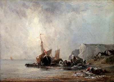 Barche sulla Costa della Normandia, 1823 da Richard Parkes Bonington