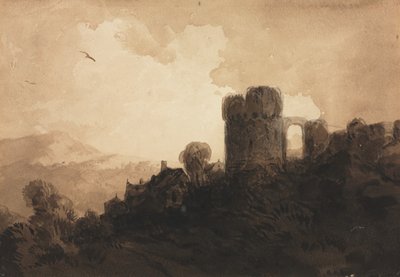 Paesaggio con rovina del castello da Richard Parkes Bonington