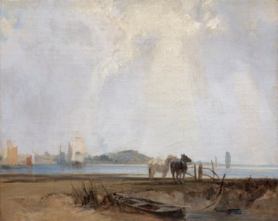 Vicino a Quillebeuf da Richard Parkes Bonington