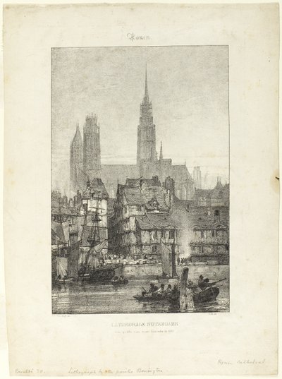 Cattedrale di Notre Dame a Rouen da Richard Parkes Bonington
