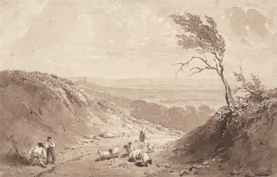 Operai stradali, vicino a Lillebonne da Richard Parkes Bonington